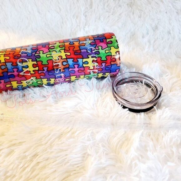 Autism Awareness 20 oz Hogg Stainless Steel - Picture 7 of 8